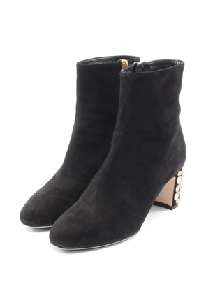 Dolce & Gabbana Pre-Owned 2010s Bijou suede ankle boots - Black