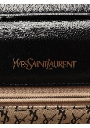 Saint Laurent Pre-Owned 2000s lizard-embossed shoulder bag - Black