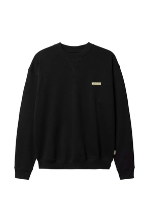 Woodbird Cane Lion logo-print cotton sweater - Black
