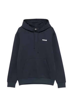 Mackage Kolton-Z logo-print drawstring cotton hoodie - Blue