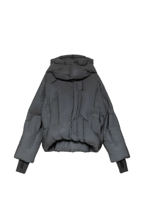 DINGYUN ZHANG padded hooded down jacket - Grey
