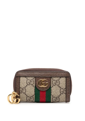 Gucci Pre-Owned 2000-2015 GG Supreme Ophidia Key Case coin pouch - Neutrals