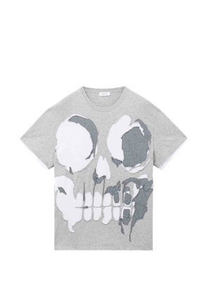 Alexander McQueen skull-applique T-shirt - Grey