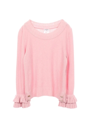 CHANEL Pre-Owned 1986-1988 Cocomark button sweater - Pink