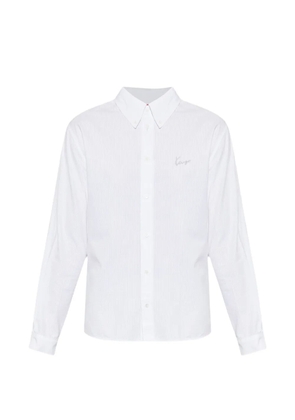 Kenzo logo-embroidered shirt - White