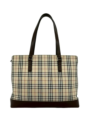 Burberry Pre-Owned 2000-2017 Nova Check Canvas tote bag - Neutrals