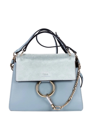 Chloé Pre-Owned Faye ring-detail shoulder bag - Blue