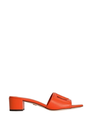 Dolce & Gabbana Bianca DG Millennials-logo sandals - Orange