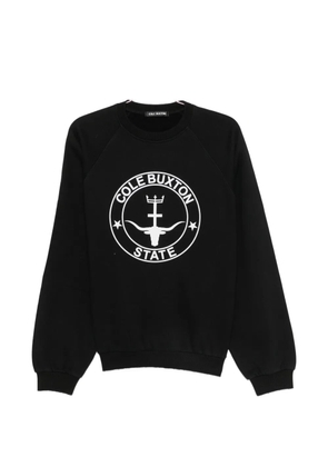 COLE BUXTON logo-print raglan-sleeve sweatshirt - Black