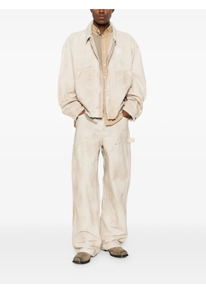COLE BUXTON distressed panelled jeans - Neutrals