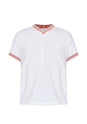 Versace V-neck cotton T-shirt - White
