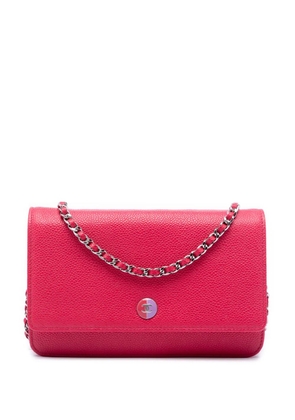 CHANEL Pre-Owned 2012-2013 Caviar Bicolor CC Wallet On Chain crossbody bag - Pink