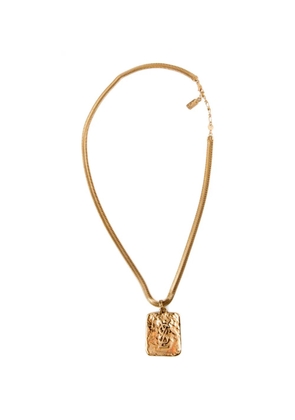 Saint Laurent Pre-Owned 1990s Cassandre-plaque necklace - Gold