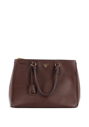 Prada Pre-Owned Double Zip Lux Saffiano Leather Large tote bag - Brown