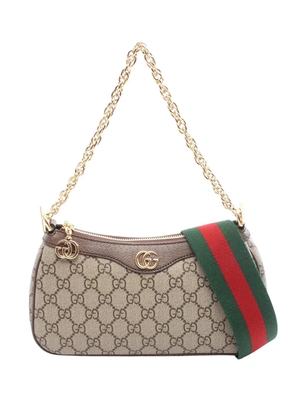 Gucci Pre-Owned 2016-2026 Small GG Supreme Ophidia Web satchel - Neutrals