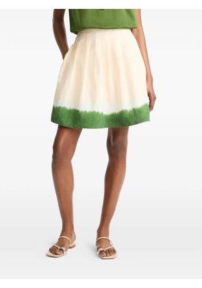Vince dip-dye pleated mini skirt - Neutrals