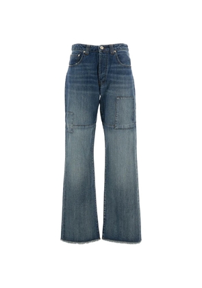 Wales Bonner panelled jeans - Blue