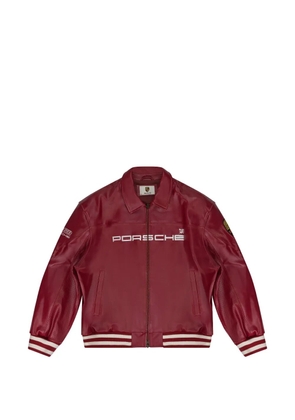 Aimé Leon Dore x Porsche 993 Turbo leather jacket - Red