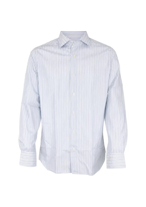 Guglielminotti vertical-stripe long-sleeve shirt - Blue