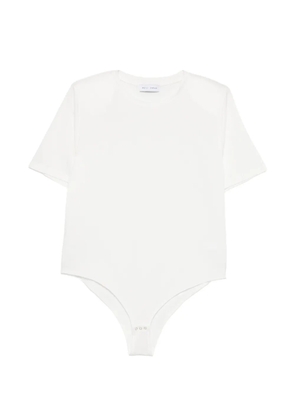 Weili Zheng padded-shoulder short-sleeve T-shirt - White