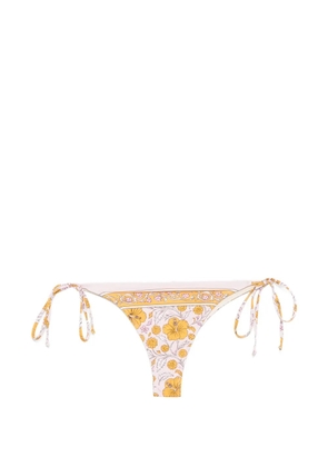 MC2 Saint Barth Marielle floral-print side-tie bikini bottoms - Pink