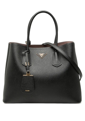 Prada Pre-Owned 2010-2026 Medium Saffiano Cuir Double satchel - Black
