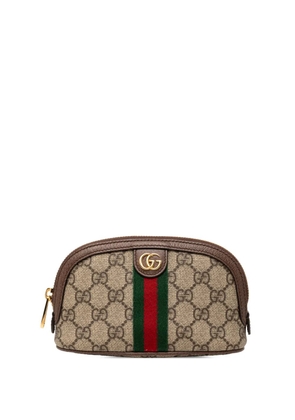 Gucci Pre-Owned 2016-2026 Medium GG Supreme Web Ophidia Cosmetic Case pouch - Neutrals