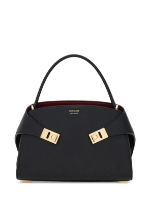Ferragamo Hug Soft bicolor handbag (XS) - Black