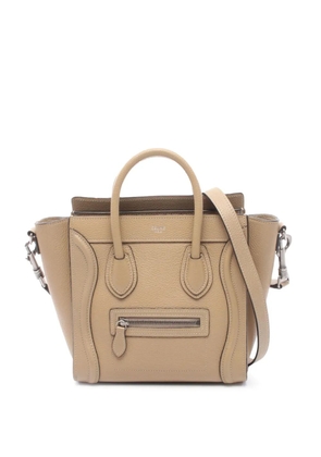 Celine Pre-Owned 2010-2026 Nano Leather Luggage Tote satchel - Neutrals