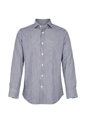 Guglielminotti striped long-sleeve shirt - Blue