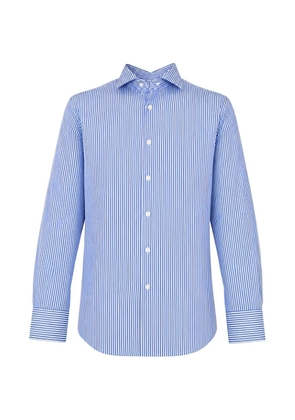 Guglielminotti vertical-stripe long-sleeve shirt - Blue