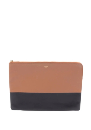 Celine Pre-Owned 2010-2026 Solo Bicolor clutch bag - Neutrals