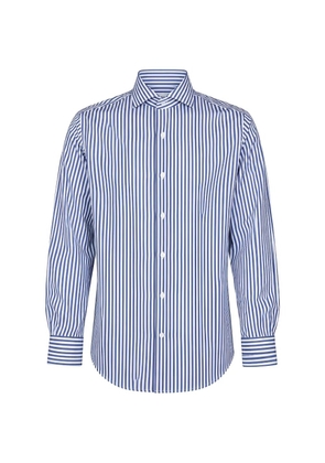 Guglielminotti striped long-sleeved shirt - Blue