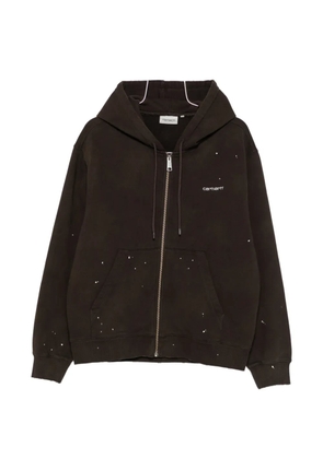Carhartt WIP Painter zip-up hoodie - Brown