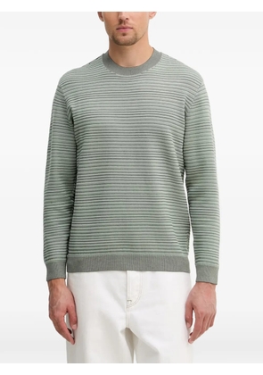 Armani Exchange horizontal-stripe sweatshirt - Green