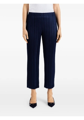 Pleats Please Issey Miyake Thicker Bottoms 1 plissé-effect straight-leg trousers - Blue