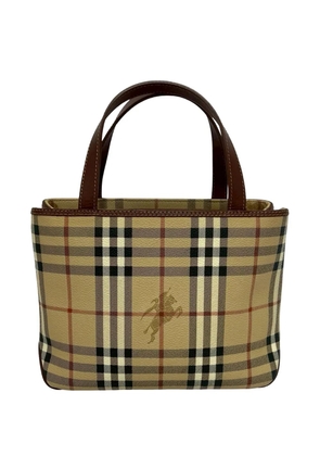 Burberry Pre-Owned 2000-2017 Haymarket Check Coated Canvas handbag - Neutrals