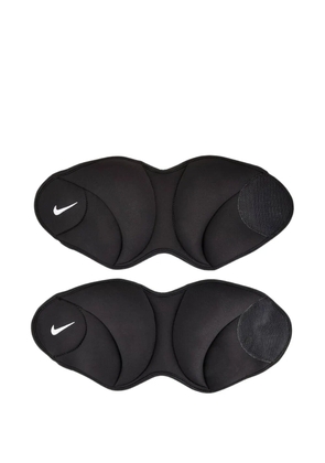 Nike touch-strap embroidered-logo ankle weights (set of two) - Black