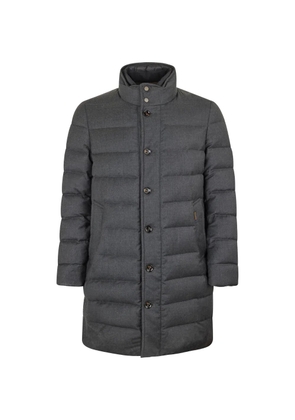 Moorer button padded coat - Grey