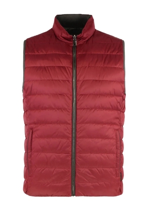 Moorer quilted gilet - Red