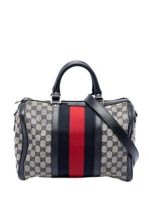 Gucci Pre-Owned 2016-2026 Medium GG Canvas Web Joy Boston Bag satchel - Neutrals