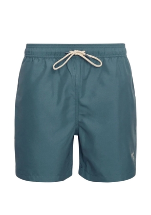 Barbour logo-embroidery swim shorts - Blue