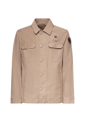 Blauer Goodale logo-patch jacket - Neutrals