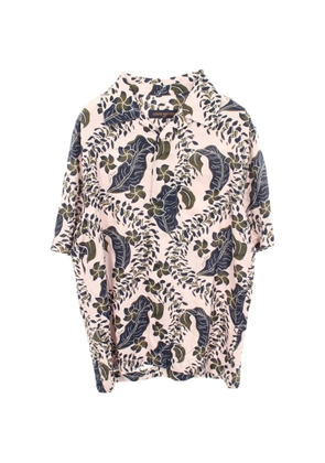 Louis Vuitton Pre-Owned 2010s leaf-print short-sleeve shirt - Pink