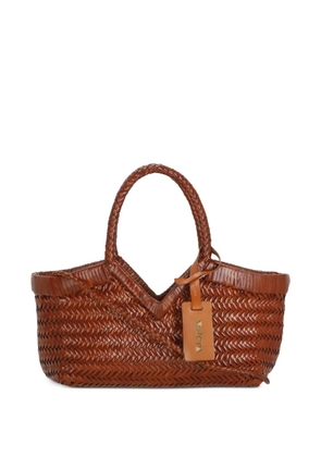 VIPERA Monet leather tote bag - Brown