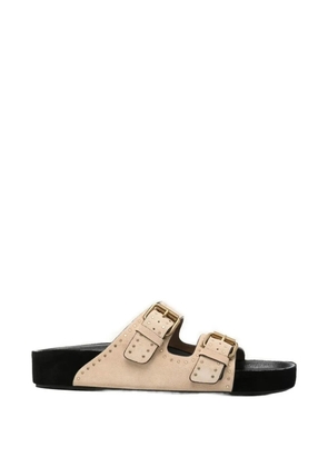 ISABEL MARANT Lennyo stud-embellished sandals - Neutrals