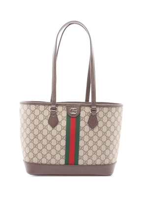 Gucci Pre-Owned 2016-2026 Medium GG Supreme Ophidia Web tote bag - Neutrals
