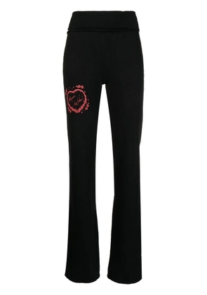 Maisie Wilen Pop logo-print track pants - Black