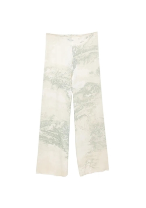 Roberto Cavalli Vintage 2000s abstract-print trousers - Neutrals
