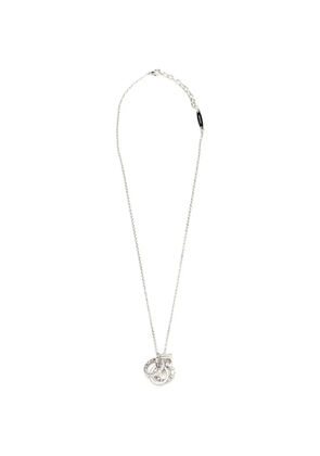 Ferragamo Gancini crystal-embellished necklace - Silver